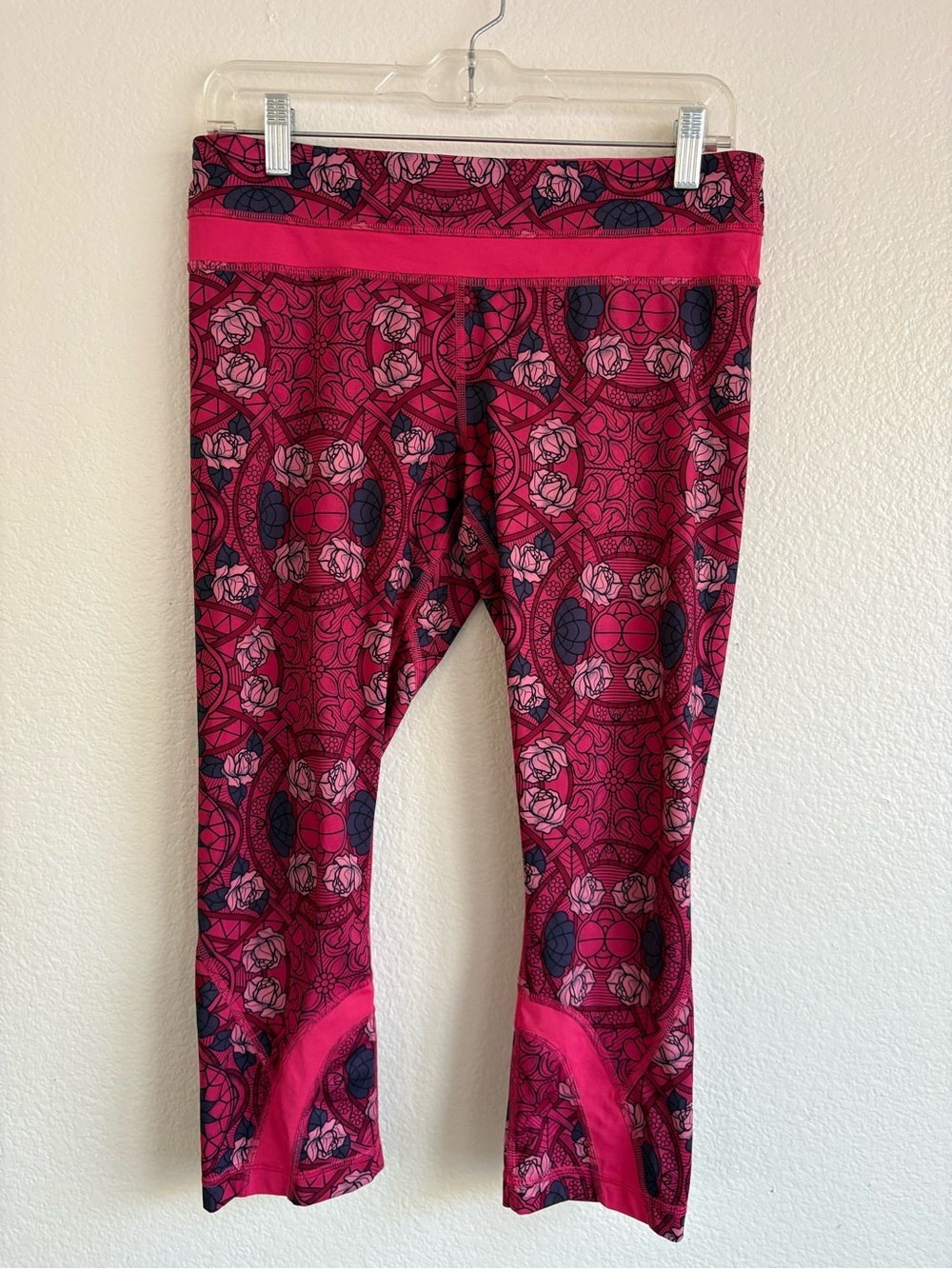 lululemon athletica Pink Floral Geo Pattern Leggings
